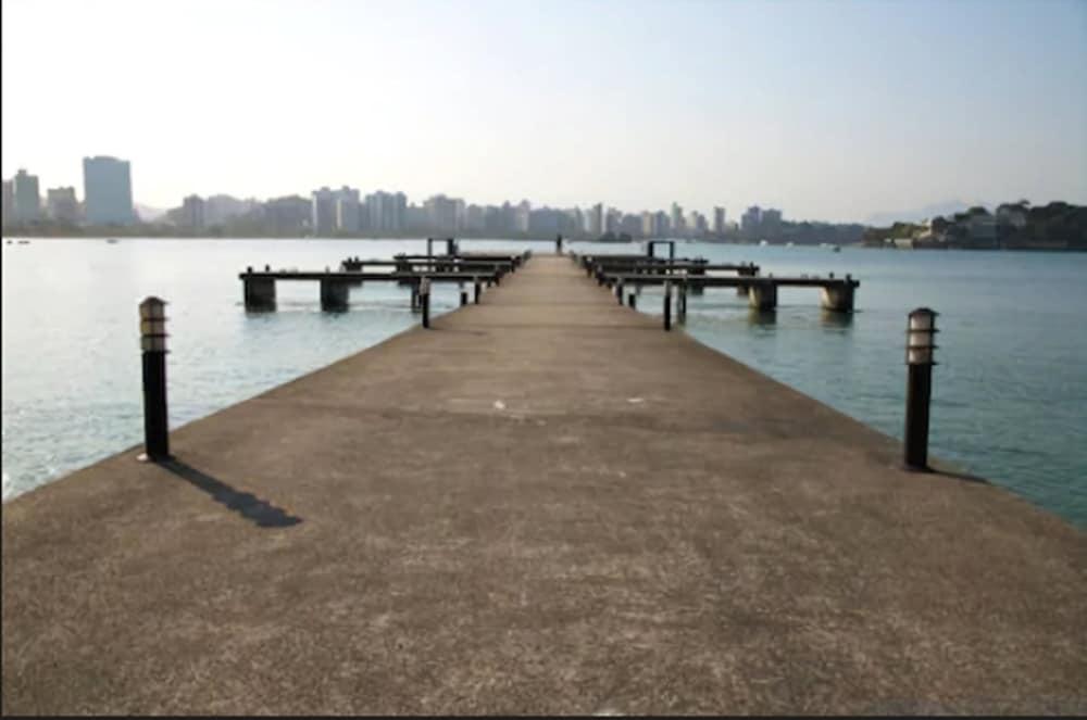 Hotel Senac Ilha Do Boi Vitória Dış mekan fotoğraf View of the pier at the park